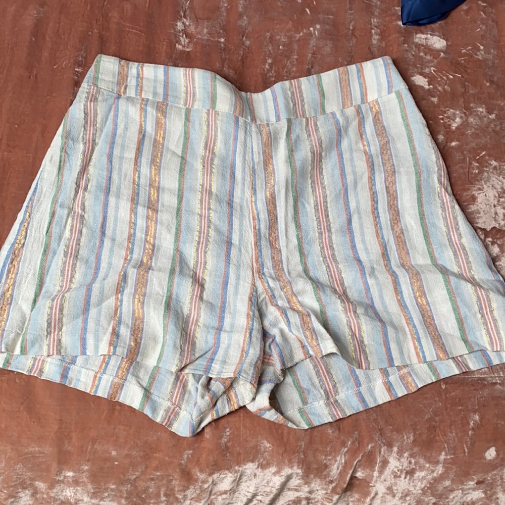 Madison High Waist Linen Shorts